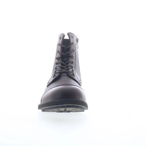 Steve Madden Camden CAMD02M1 Mens Brown Leather Lace Up Casual Dress Boots