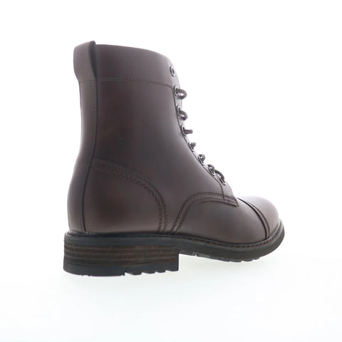 Steve Madden Camden CAMD02M1 Mens Brown Leather Lace Up Casual Dress Boots