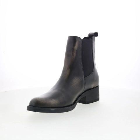 Dingo Camino DI-2216 Mens Black Leather Slip On Chelsea Boots