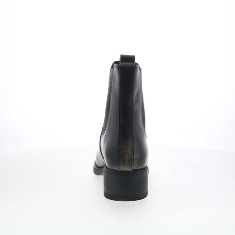 Dingo Camino DI-2216 Mens Black Leather Slip On Chelsea Boots