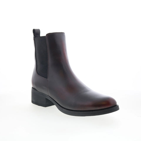 Dingo Camino DI-2216 Mens Black Leather Slip On Chelsea Boots