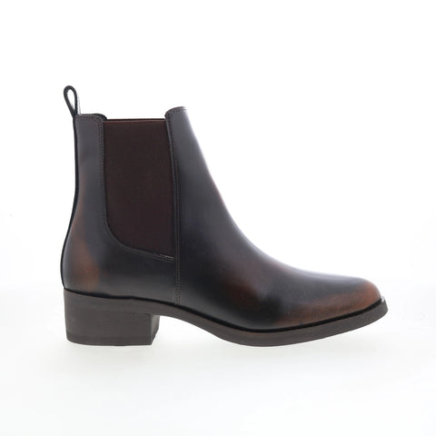Dingo Camino DI-2216 Mens Brown Leather Slip On Chelsea Boots