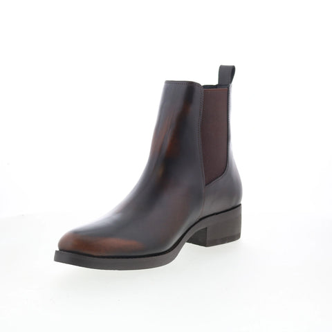 Dingo Camino DI-2216 Mens Brown Leather Slip On Chelsea Boots