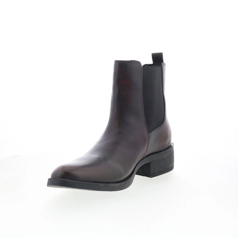Dingo Camino DI-2216 Mens Red Leather Slip On Chelsea Boots