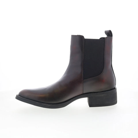 Dingo Camino DI-2216 Mens Red Leather Slip On Chelsea Boots