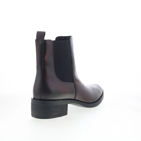 Dingo Camino DI-2216 Mens Red Leather Slip On Chelsea Boots