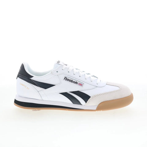Reebok Campio XT Kids White Leather Lace Up Lifestyle Sneakers Shoes