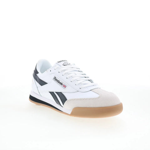 Reebok Campio XT Kids White Leather Lace Up Lifestyle Sneakers Shoes