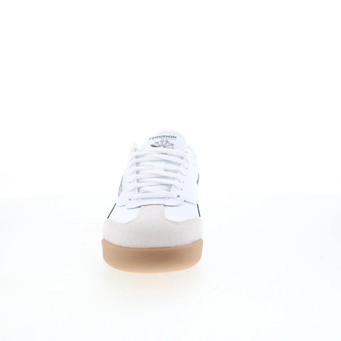 Reebok Campio XT Kids White Leather Lace Up Lifestyle Sneakers Shoes
