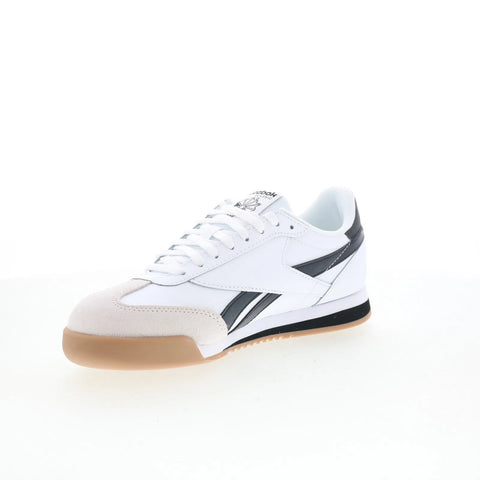 Reebok Campio XT Kids White Leather Lace Up Lifestyle Sneakers Shoes