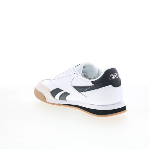 Reebok Campio XT Kids White Leather Lace Up Lifestyle Sneakers Shoes