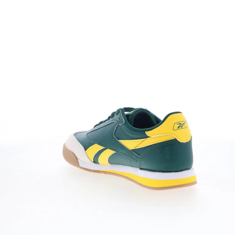 Reebok Campio XT Kids Green Leather Lace Up Lifestyle Sneakers Shoes