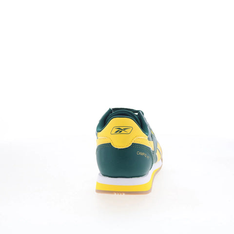 Reebok Campio XT Kids Green Leather Lace Up Lifestyle Sneakers Shoes