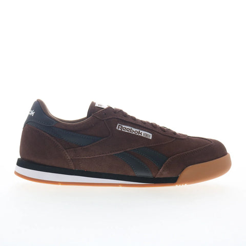 Reebok Campio XT Mens Brown Suede Lace Up Lifestyle Sneakers Shoes