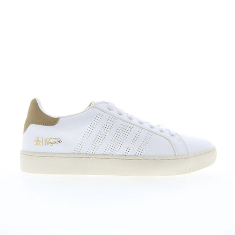 Original Penguin Campus Stripe Mens White Lifestyle Sneakers Shoes