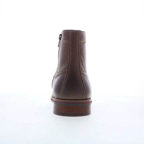 Johnston & Murphy Canton 59-4756 Mens Brown Leather Lace Up Casual Dress Boots