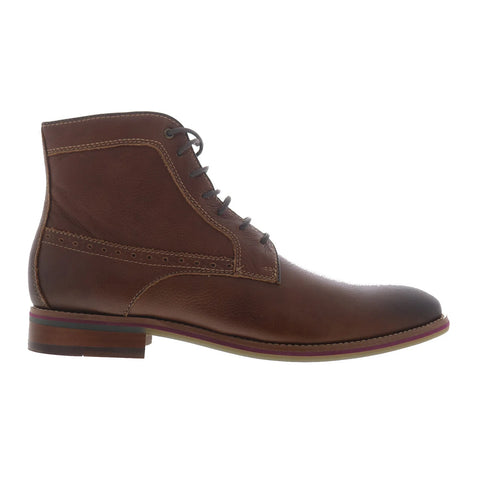 Johnston & Murphy Canton 59-4756 Mens Brown Leather Lace Up Casual Dress Boots