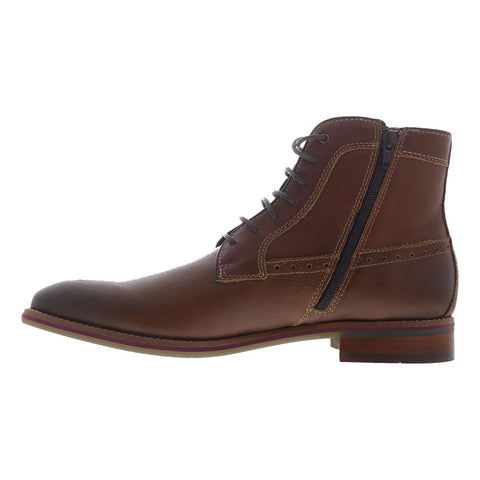 Johnston & Murphy Canton 59-4756 Mens Brown Leather Lace Up Casual Dress Boots