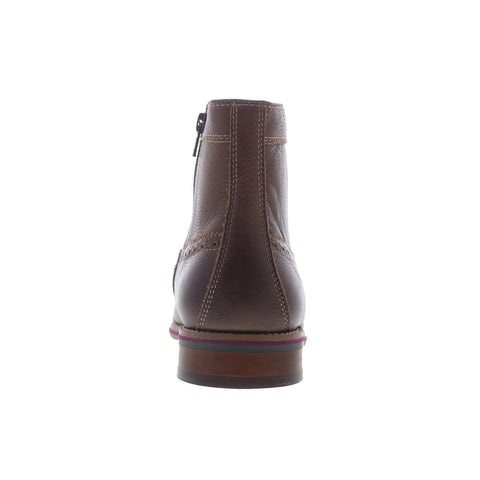 Johnston & Murphy Canton 59-4756 Mens Brown Leather Lace Up Casual Dress Boots