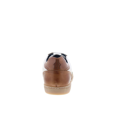 Di Bianco Carasco Mens Brown Leather Lace Up Lifestyle Sneakers Shoes