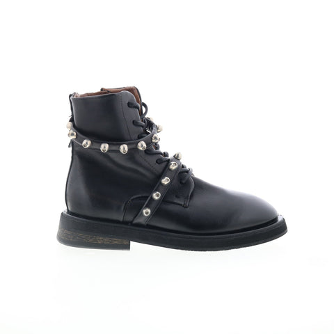A.S. 98 Carl Womens Black Leather Zipper Casual Dress Boots