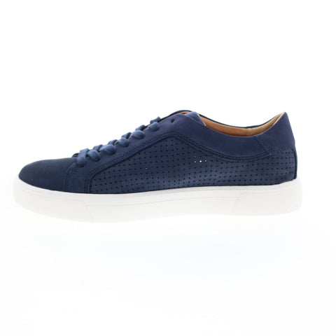 Mephisto Carl Per Mens Blue Nubuck Lace Up Lifestyle Sneakers Shoes