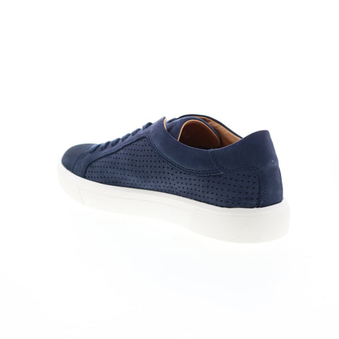Mephisto Carl Per Mens Blue Nubuck Lace Up Lifestyle Sneakers Shoes