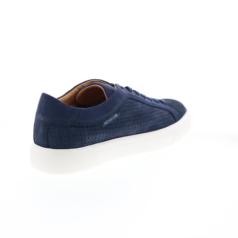 Mephisto Carl Per Mens Blue Nubuck Lace Up Lifestyle Sneakers Shoes