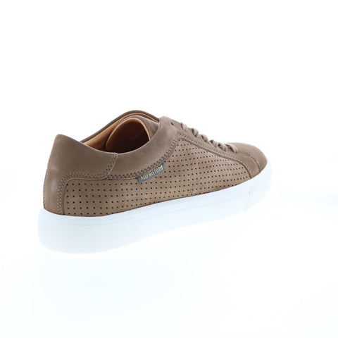 Mephisto Carl Perf Mens Beige Nubuck Lace Up Lifestyle Sneakers Shoes