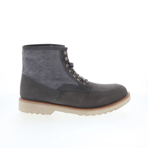 Dingo Carlsbad DI-223 Mens Gray Nubuck Lace Up Casual Dress Boots