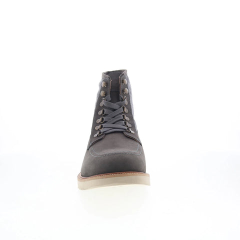 Dingo Carlsbad DI-223 Mens Gray Nubuck Lace Up Casual Dress Boots