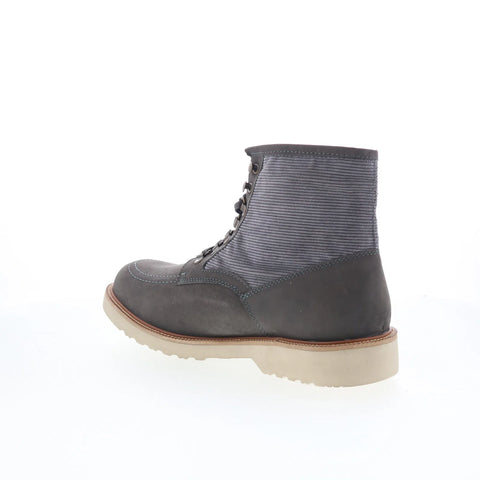 Dingo Carlsbad DI-223 Mens Gray Nubuck Lace Up Casual Dress Boots