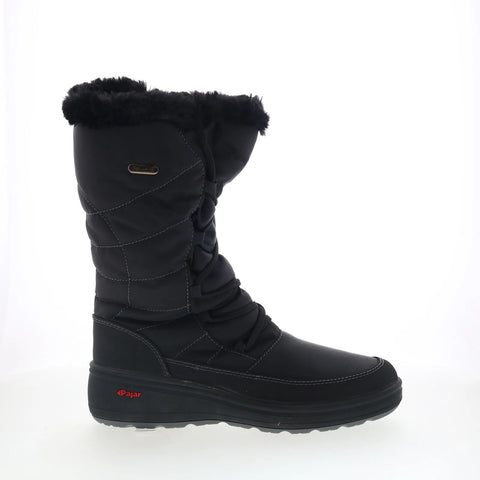 Pajar Carly 44839 Mens Black Canvas Lace Up Casual Dress Boots