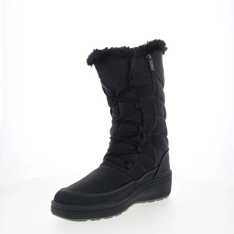 Pajar Carly 44839 Mens Black Canvas Lace Up Casual Dress Boots