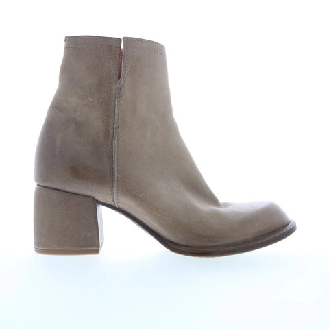 A.S. 98 Carton GROVE-201 Womens Beige Leather Zipper Ankle & Booties Boots