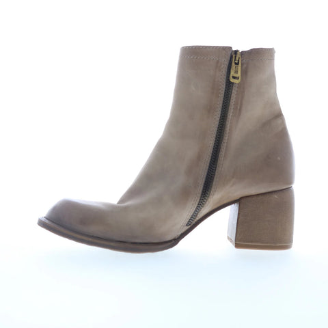 A.S. 98 Carton GROVE-201 Womens Beige Leather Zipper Ankle & Booties Boots