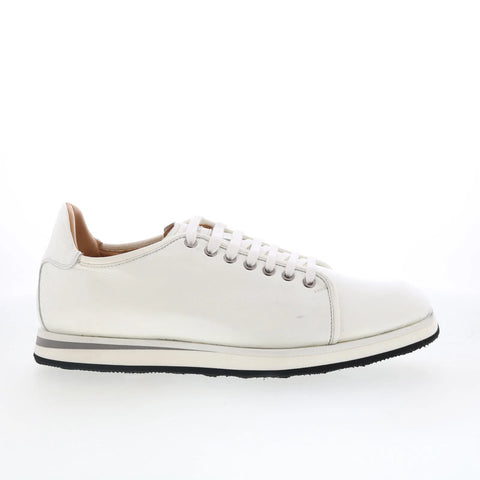 Mezlan Cartuja Shine 21153 Mens White Patent Leather Lifestyle Sneakers Shoes