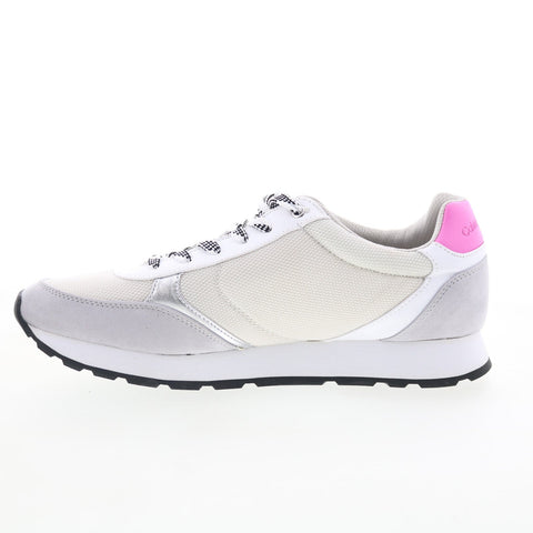 Calvin Klein Cayle KCCAYLE Womens Beige Mesh Lace Up Lifestyle Sneakers Shoes