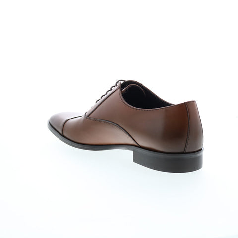 Bruno Magli Caymen CAYMEN6 Mens Brown Leather Oxfords & Lace Ups Cap Toe Shoes