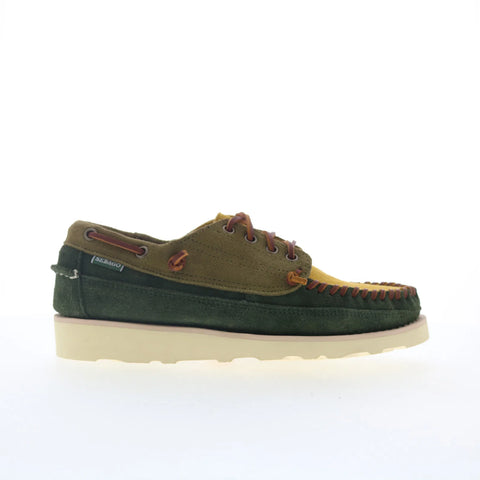 Sebago Cayuga Lined 72112MW-A8C Mens Green Loafers & Slip Ons Boat Shoes 