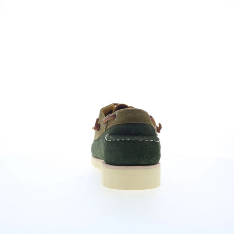 Sebago Cayuga Lined 72112MW-A8C Mens Green Loafers & Slip Ons Boat Shoes 