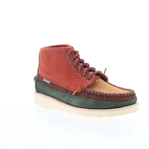 Sebago Cayuga Mid 7001HH0-A8D Mens Brown Suede Lace Up Chukkas Boots