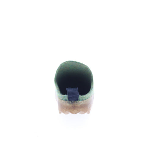 Asportuguesas Come COME023ASP-053 Womens Green Slip On Clog Flats Shoes