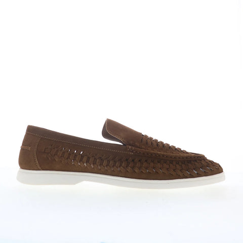 Steve Madden Cedar Mens Brown Suede Slip On Loafers & Slip Ons Casual Shoes