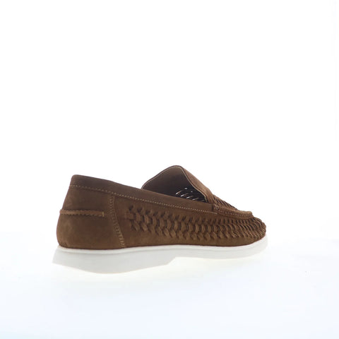 Steve Madden Cedar Mens Brown Suede Slip On Loafers & Slip Ons Casual Shoes
