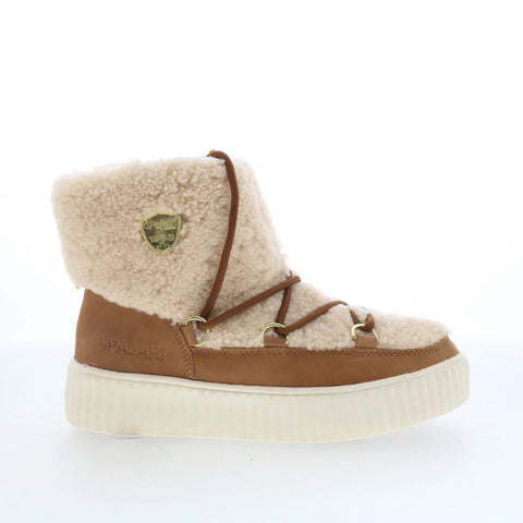 Pajar Ceria 78312 Womens Brown Suede Zipper Ankle & Booties Boots
