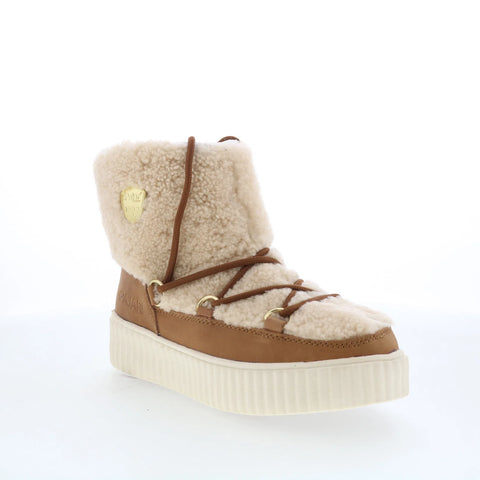 Pajar Ceria 78312 Womens Brown Suede Zipper Ankle & Booties Boots