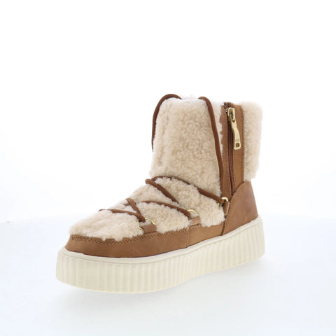 Pajar Ceria 78312 Womens Brown Suede Zipper Ankle & Booties Boots