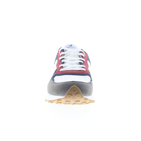 Nautica Ayden CG6441 Mens White Synthetic Lace Up Lifestyle Sneakers Shoes