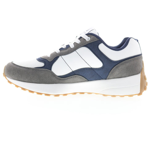 Nautica Ayden CG6445 Mens White Synthetic Lace Up Lifestyle Sneakers Shoes